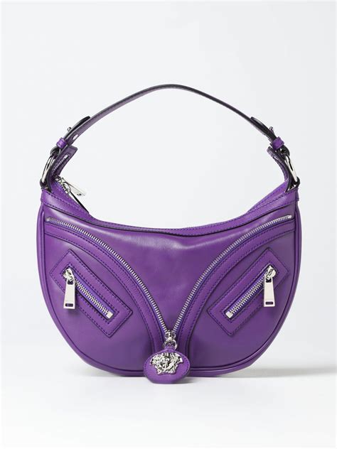 borsa nappa di versace borchiata|Versace Borsa a Spalla Medusa .